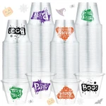 80 Pcs Disposable Halloween Cups Plastic Clear Party Happy Sup... New. Price: $40.59.