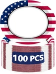 100 Pack 250TH Anniversary Disposable Plate, 12.2" X 10.2" Oval 4TH Of July New. Price: $55.99.