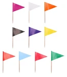 100 Pcs Colorful Triangle Toothpick Flags Set Small Mini Red White Yellow Tri... New. Price: $18.12.