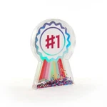 Garven 3D #1 Ribbon Glitter Shaker Trophy Award Birthday Easter Brand New!. Price: $8.66.
