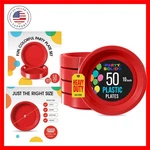 Party Solids Red Plastic Plates For Supplies 10" Disposable ... New. Price: $39.99.