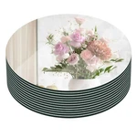 12" Round Mirror Centerpieces For Tables, Circle Plates With Smooth Ed... New. Price: $47.91.