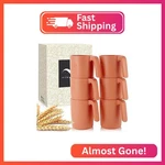 Pyrmont Wheat Straw Cups-reusable Plastic Set Of 6,16 Oz With Handles New. Price: $16.94.