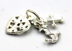 Genuine Sterling Silver 925 Faith Hope Charity Cross Charm Pendant New. Price: $26.51.