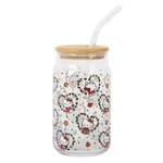 Sanrio Hello Kitty Fall Leaves 16-OUNCE Glass Tumbler With Bamboo Lid And Straw New. Price: $12.99.