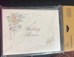 Vintage Creative Papers Wedding Shower Party Invitations (8) - Pastel Flowers New. Price: $5.00.