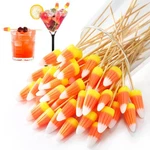 100 Pack Halloween Candy Corn Cocktail Toothpicks Appetizer Charcuterie New. Price: $26.48.