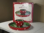 Members Mark Ceramic Chip And Dip/cake Plate 11.25" One Piece Used. Price: $27.00.