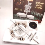 Spode Deluxe Buffett Caddy Chrome Plated Stainless Steel Silverware Holder Used. Price: $41.85.