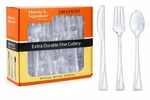 Hanna K. Signature 240 Count Clear Plastic Silverware Set, Heavyweight Elegan... New. Price: $29.68.