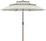 Abccanopy Outdoor Patio Umbrella 11FT 3 Tiers Light Beige Deck New. Price: $172.99.
