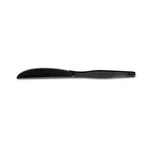Dixie Plastic Tableware, Heavy Mediumweight Knives, Black, 100/BOX New. Price: $44.62.