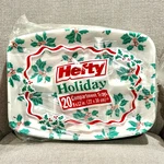 Vintage Hefty Holiday Compartment Trays Foam Disposable Plates 20PK Holly New. Price: $25.00.