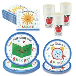 122 Pcs Kindergarten Graduation Plates And Napkins Set For 24 Guest Paper Des... New. Price: $36.05.