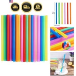 100 Pcs Jumbo Smoothie Straws,colorful Disposable Wide-mouthed Large Straw. New. Price: $21.99.