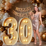 Mixifox 3FT Marquee Numbers Large Light Up For 30TH Birthday Decorati New. Price: $79.29.