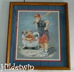 Big League Dreams Batter Up Baseball Wayne Neal Boys Dog Homco Framed Matted Vgc Used. Price: $14.00.