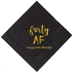 Crisky 40TH Birthday Napkins Black Gold Forty 50 Count (pack Of 1), New. Price: $10.52.