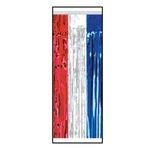 Beistle Red, Silver, And Blue Metallic Table Skirting - Patriotic Party New. Price: $26.25.