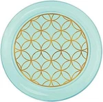 Amscan Robin's-egg Blue Gold 6IN Printed 28 Count Plastic Plates New. Price: $12.00.