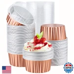 Eusoar Rose Gold Cupcake Liners, 120PCS 5OZ Disposable Aluminum Foil Baking Cups New. Price: $42.28.