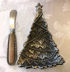 Mudpie Metal Holly Christmas Tree Dip Cup Set New Older Stock Original Box. Price: $14.95.