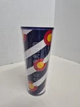 Starbucks Colorado Flag 24OZ Cold Cup Tumbler W/ Straw Limited Edition A3 Used. Price: $15.95.