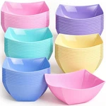 Tanlade 50 Pcs Square Plastic Serving Disposable Snack Salad Small Pa New. Price: $35.92.