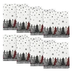 Black Buffalo Plaid Christmas Tree Cloth Napkins Pcs 18X18 Inch Party Dinner New. Price: $25.30.