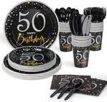 Decorlife 50TH Birthday Plates And Napkins Serves 24, Decorations Open. Price: $8.99.