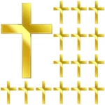 Blulu 16 Pieces Baptism Toppers Crossing Cupcake Gold Mirror Acr... New. Price: $19.98.