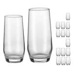 Drinking Glasses Set, 16-PIECE Crystal Cups, Elegant Mixed Glassware New. Price: $46.23.