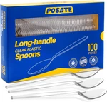 Plastic Spoons, Heavy Duty Clear Disposable New. Price: $10.14.