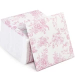 100 Pack Pink Floral Cocktail Napkins, Guest Hand Towels Disposable For Bathr... New. Price: $17.75.
