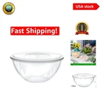 Disposable 150 Oz Round Plastic Bowls With Lids - Perfect For Snacks & Salads New. Price: $54.99.