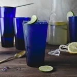 Cobalt Flare Glasses, Blue Tumblers (17.25 Oz) Set -4 New. Price: $30.95.