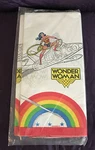 Wonder Woman Table Cover Paper Cloth Sealed C. 1980 Amscan. Price: $45.00.