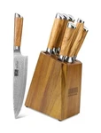 Knife Set With Block 7-PIECE, Professional 67-LAYER Damascus Super Steel Kitc... New. Price: $480.91.