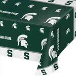 Michigan State Spartans Plastic Tablecloth 54" X 108" Tableware New. Price: $10.50.