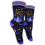 Groovy Women's Crew Socks Gothic Bat Crazy Halloween Fun Novelty Footwear New. Price: $16.00.