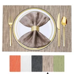 Beteam 12X Woven Vinyl Placemats Washable Kitchen Dining Table 18"X12" New. Price: $42.48.