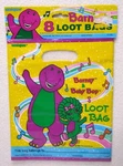 Vtg Barney & Baby Bop Loot Bags 8 Pack Unique Purple Dinosaur Party 1995 New. Price: $7.99.