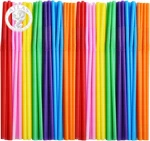 Alink 300 Pcs Flexible Plastic Drinking Straws, 10.2 Inches Extra Long Colorful New. Price: $14.61.