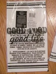 Lot Of Amscan White Plastic Table Cover 54X 102" Good Food Life Rectangle New. Price: $6.49.