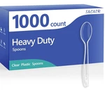Sacatr 1000 Count Clear Plastic Spoons Bulk - Silverware Heavy... New. Price: $68.58.