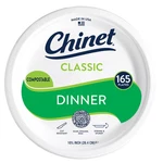 Chinet Classic Dinner Paper Plates, 10.375", 165 Ct. New. Price: $31.98.