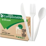 Biocean 100% Compostable No Plastic Knives Forks Spoons Plast... New. Price: $30.78.