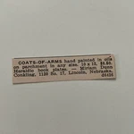 Coats-of-arms Hand Painted Oils Miriam Dunn Lincoln Ne 1943 Clipping SAI7-S86 Used. Price: $13.50.