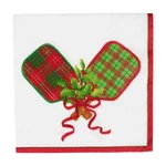Caspari Paper Beverage Napkins, Christmas Pickleball - Packs (18200C) New. Price: $18.00.