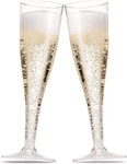 100 Pack Plastic Champagne Flutes 5 Oz Clear Toasting Glasses Disposable New. Price: $41.17.